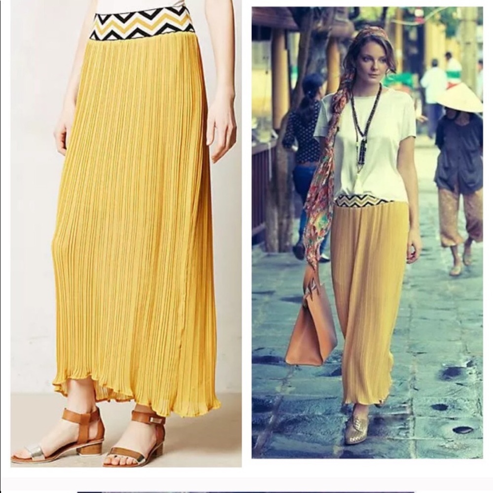 Anthro maxi skirt